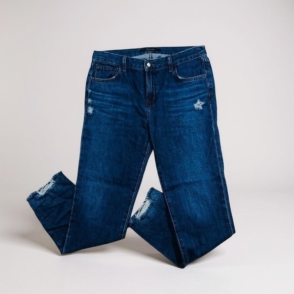 JBrand Johnny Mid Rise Boyfit Jeans - Picture 1 of 8